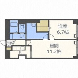 アイビス壱番館の物件間取画像